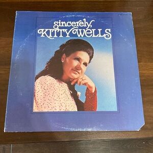 Kitty Wells - Sincerely old country western vinyl record vintage